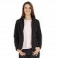 NOIR - Veste polaire professionnelle de travail à manches longues femme infirmier aide a domicile médical auxiliaire de vie