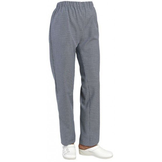 PIED DE POULE - Pantalon élastiqué professionnel de travail mixte - PROMO aide a domicile infirmier auxiliaire de vie médical