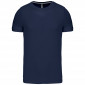 MARINE - Tee-shirt professionnel de travail à manches courtes homme aide a domicile infirmier auxiliaire de vie médical