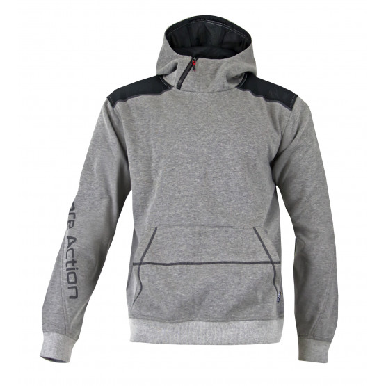 GRIS - Sweat professionnel de travail homme - PROMO manutention artisan logistique chantier