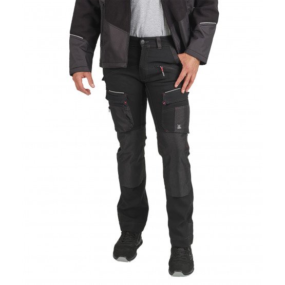 NOIR - Pantalon de travail professionnel homme transport chantier logistique artisan