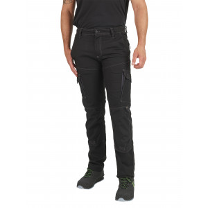 Pantalon Cargo Hiver Homme Multi-poches Doublé Polaire Regular Droit  Pantalon de Travail en Coton Couleur Unie