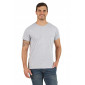 GRIS - Tee-shirt professionnel de travail à manches courtes homme aide a domicile infirmier auxiliaire de vie médical