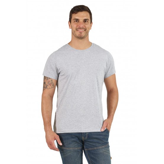 GRIS - Tee-shirt professionnel de travail à manches courtes homme aide a domicile médical auxiliaire de vie infirmier