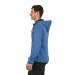 BLEU - Veste à capuche zippée chinée professionnelle de travail à manches longues homme aide a domicile infirmier auxiliaire de 