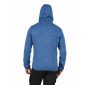 BLEU - Veste à capuche zippée chinée professionnelle de travail à manches longues homme auxiliaire de vie infirmier aide a domic
