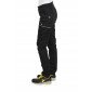 NOIR - Pantalon de travail professionnel femme artisan aide a domicile chantier auxiliaire de vie