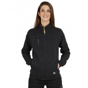 NOIR - Sweat professionnel de travail femme auxiliaire de vie chantier aide a domicile artisan