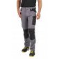 GRIS/NOIR - Pantalon de travail professionnel homme manutention artisan logistique chantier