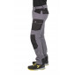 GRIS/NOIR - Pantalon de travail professionnel homme logistique chantier manutention artisan