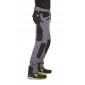 GRIS/NOIR - Pantalon de travail professionnel homme logistique chantier manutention artisan