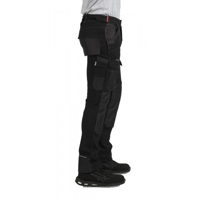 Pantalon de travail PERCEUSE multipoches gris/noir - LMA - Taille 44