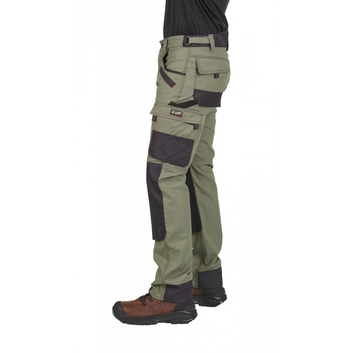 Pantalon de shop travail kaki