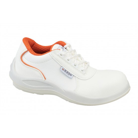 BLANC - Chaussure de cuisine de sécurité S2 professionnelle de travail blanche EN ISO 20345 S2 mixte restauration restaurant cui