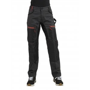 GRIS/NOIR - Pantalon de travail professionnel femme manutention artisan transport chantier