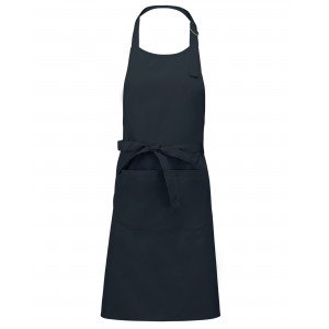 NOIR - Tablier de service de cuisine professionnel blanc noir mixte restaurant cuisine restauration serveur