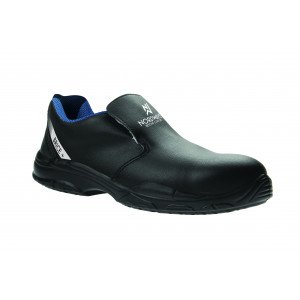 BLANC - Chaussure de cuisine de sécurité S2 professionnelle de travail blanche noire Microfibre DynaTech® souple, respirante, hy