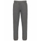 GRIS - Pantalon élastiqué professionnel de travail BIO homme manutention chantier transport artisan