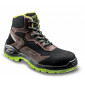 MARRON - Chaussure de sécurité S3S professionnelle de travail en cuir EN ISO 20345 S3 SR mixte manutention chantier logistique 