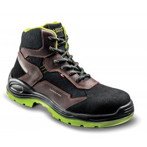 MARRON - Chaussure de sécurité S3S professionnelle de travail en cuir EN ISO 20345 S3 SR mixte logistique chantier transport ar
