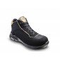 NOIR - Chaussure de sécurité S3S professionnelle de travail noire EN ISO 20345 S3S femme logistique chantier manutention artisan
