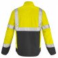 JAUNE/GRIS - Blouson professionnel de travail homme manutention chantier transport artisan