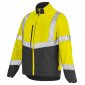 JAUNE/GRIS - Blouson professionnel de travail homme manutention chantier transport artisan