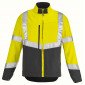 JAUNE/GRIS - Blouson professionnel de travail homme manutention chantier transport artisan