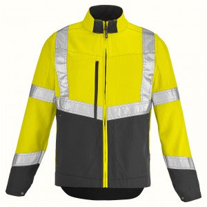 JAUNE/VERT - Blouson professionnel de travail homme manutention chantier transport artisan