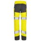 JAUNE/GRIS - Pantalon haute visibilité professionnel de travail homme manutention artisan logistique chantier