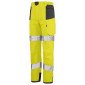 JAUNE/GRIS - Pantalon haute visibilité professionnel de travail homme transport artisan manutention chantier