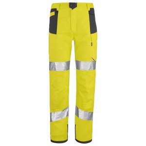 JAUNE/GRIS - Pantalon haute visibilité professionnel de travail homme artisan transport chantier logistique