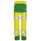 JAUNE/VERT - Pantalon haute visibilité professionnel de travail homme manutention artisan logistique chantier