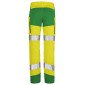 JAUNE/VERT - Pantalon haute visibilité professionnel de travail homme transport artisan manutention chantier