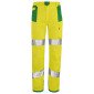 JAUNE/VERT - Pantalon haute visibilité professionnel de travail homme manutention artisan logistique chantier