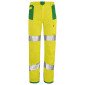 JAUNE/VERT - Pantalon haute visibilité professionnel de travail homme transport artisan manutention chantier