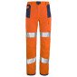ORANGE/MARINE - Pantalon haute visibilité professionnel de travail homme manutention artisan logistique chantier