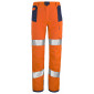 ORANGE/MARINE - Pantalon haute visibilité professionnel de travail homme transport artisan logistique chantier