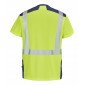 JAUNE/MARINE - Tee-shirt professionnel de travail à manches courtes homme transport artisan manutention chantier