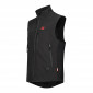 NOIR - Veste polaire professionnelle de travail sans manches homme transport artisan logistique chantier