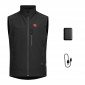 NOIR - Veste polaire professionnelle de travail sans manches homme manutention chantier transport artisan