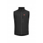 NOIR - Veste polaire professionnelle de travail sans manches homme transport artisan logistique chantier