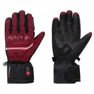 NOIR - Gants chauffants professionnel de travail Polyester manutention chantier transport artisan