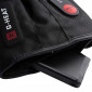 NOIR - Gants chauffants professionnel de travail Polyester transport artisan logistique chantier