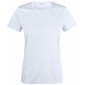BLANC - Tee-shirt professionnel de travail à manches courtes femme aide a domicile infirmier auxiliaire de vie médical