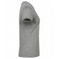 GRIS - Tee-shirt professionnel de travail à manches courtes femme infirmier aide a domicile médical auxiliaire de vie