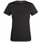 NOIR - Tee-shirt professionnel de travail à manches courtes femme infirmier aide a domicile médical auxiliaire de vie