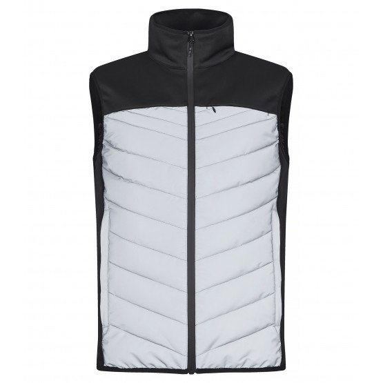 GRIS - Gilet de travail professionnel sans manches homme artisan manutention chantier logistique