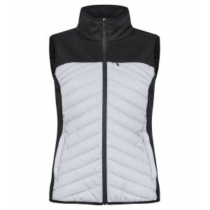 GRIS - Gilet de travail professionnel sans manches femme transport chantier manutention artisan