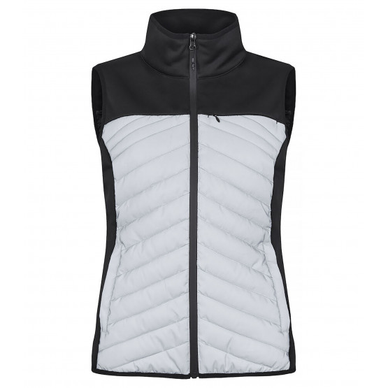 GRIS - Gilet de travail professionnel sans manches femme manutention chantier transport artisan